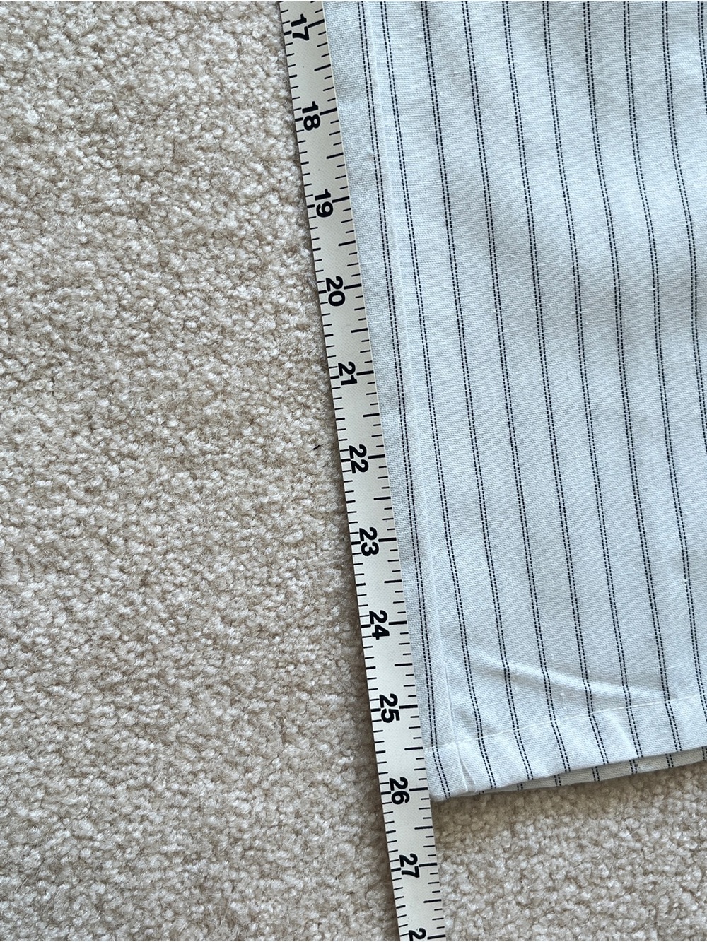 Women's Fresh FX Linen Cotton Wide Leg Pants, Size XL, White Striped Drawstring - Picture 7 of 7